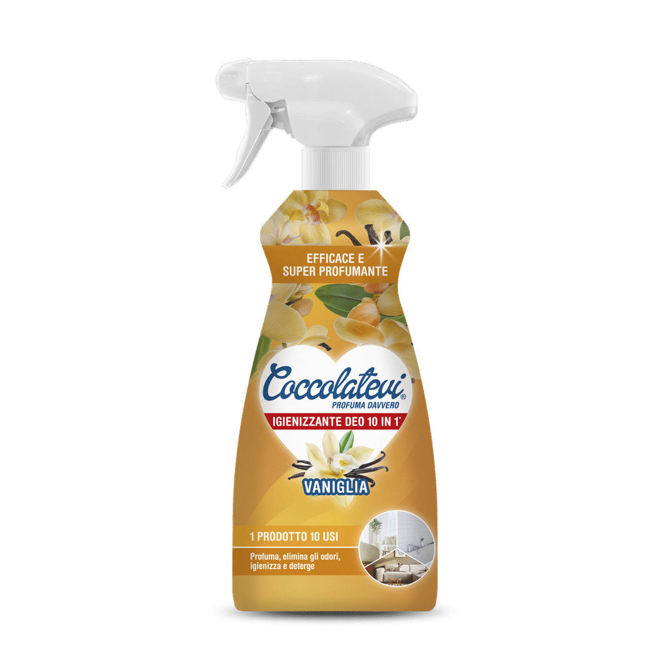 Coccolatevi Deo 10 in 1 Cattura odori Detergente multisuperficie Vaniglia  500 ml