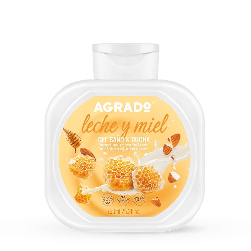 Agrado Gel da bagno e doccia Latte e Miele