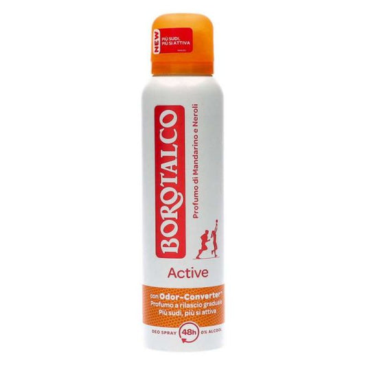 BOROTALCO DEODORANTE SPRAY 48H ACTIVE PROFUMO DI MANDARINO E NEROLI 150 ML