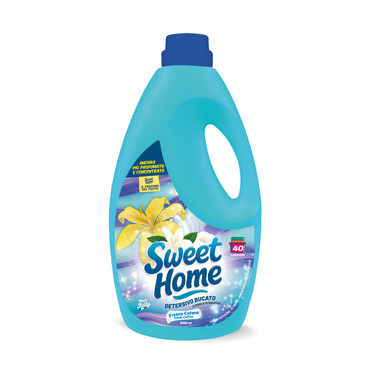 Sweet Home Detergente Ropa Frescor Algodón 40 Lavados