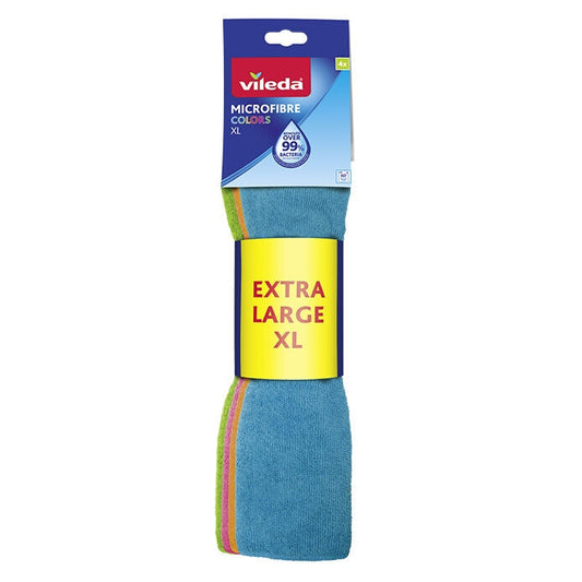 Vileda Panni Colors 4pz 100% Microfibre