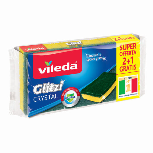 Vileda Spugna Glitzi Crystal 2+1