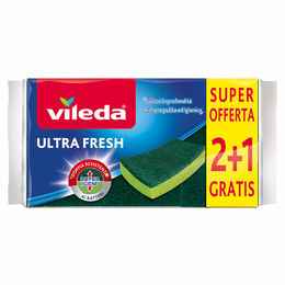 Vileda Spugna Abrasiva Ultrafresh 2+1 Spugne VILEDA
