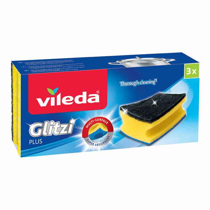 Vileda Spugna Antibatterica Glitzi Plus Spugne VILEDA