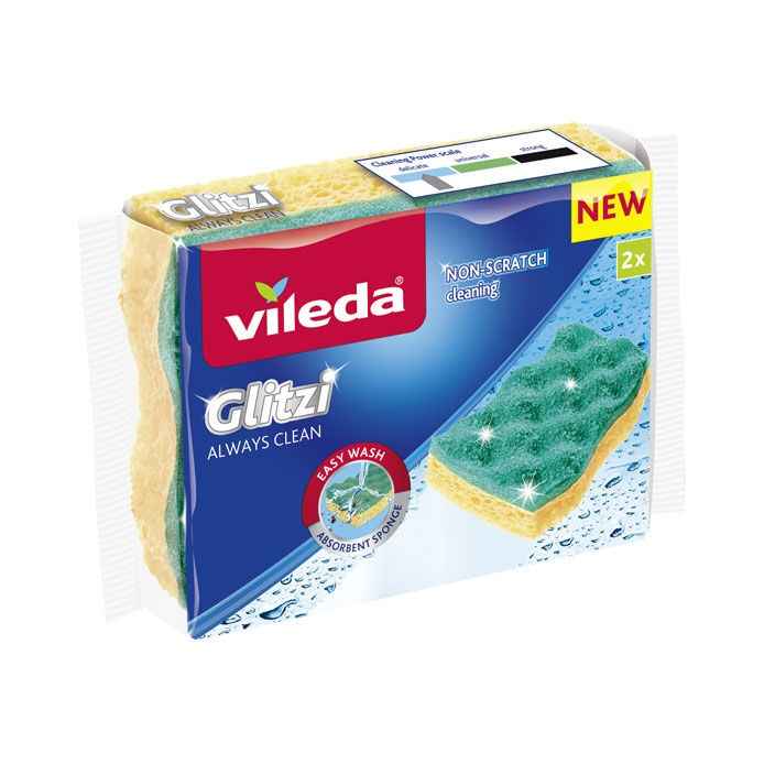 Vileda Spugna Antigraffio Glitzi Always Clean Spugne VILEDA