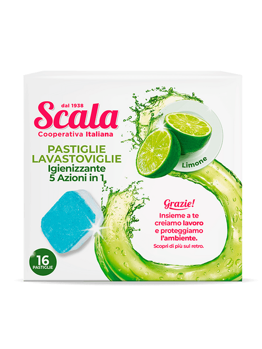 SCALA PASTIGLIE LAVASTOVIGLIE LIMONE 5 IN 1 16 TAB