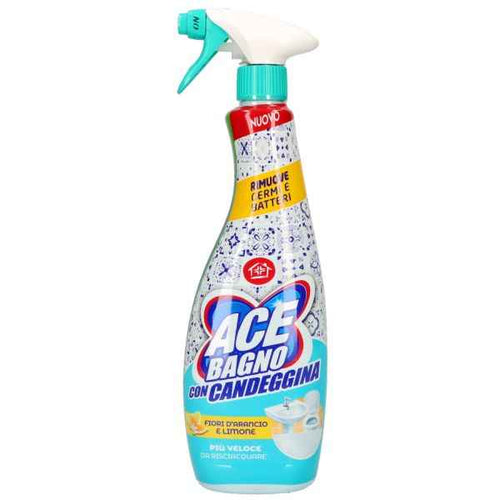 Ace Sgrassatore Spray Bagno con Candeggina 650ml Detersivo bagno e wc ACE