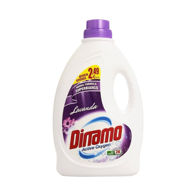 DINAMO DETERSIVO LIQUIDO ACTIVE OXYGEN 40MISURINI LAVANDA - I negozi del sottocosto