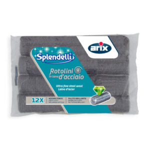 Arix Splendelli Rotolino abrasivo in fine lana d’acciaio 12 pz