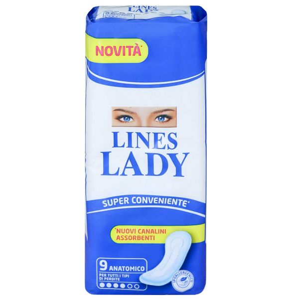 Lines Assorbenti Lady Anatomico 9PZ Assorbenti LINES