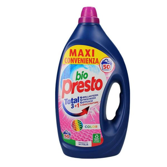 BIO PRESTO DETERSIVO LIQUIDO 50 LAVAGGI COLOR