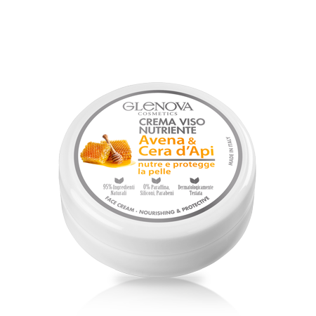GLENOVA CREMA VISO NUTRIENTE AVENA E CERA D’API 120 ML