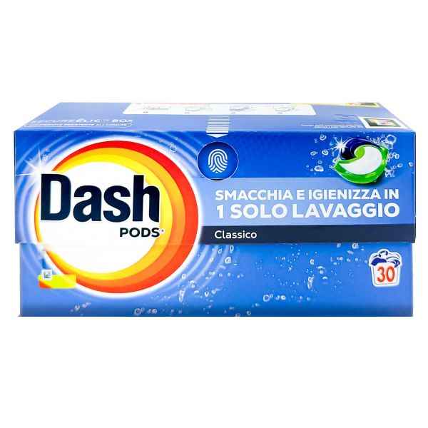 DASH PODS REGOLARE 30 LAVAGGI Detersivo Bucato DASH