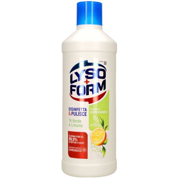 LYSOFORM DETERSIVO PAVIMENTI THE VERDE E LIME 1.1LT