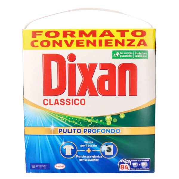 Dixan Detersivo in Polvere Classico 84 Lavaggi Detersivo in polvere DIXAN