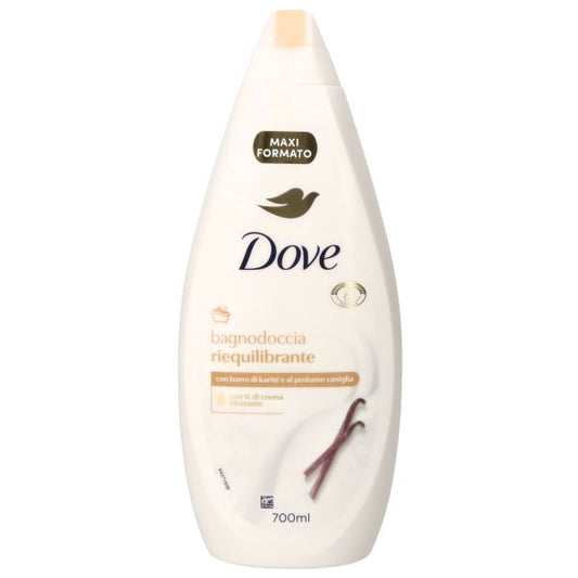 DOVE BAGNOSCHIUMA RIEQUILIBRANTE BURRO DI KARITE' E VANIGLIA 700ML