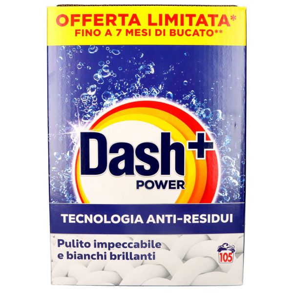 Dash Blu Power Fustone Polvere 105 Misurini Detersivo in polvere DASH