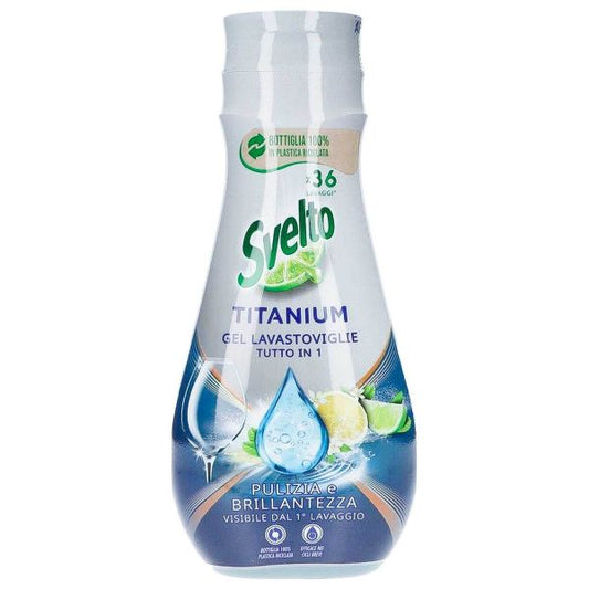 SVELTO GEL LAVASTOVIGLIE TITANIUM TUTTO IN UNO 640ML