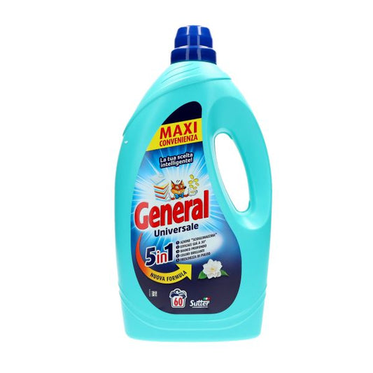 GENERAL DETERSIVO LIQUIDO LAVATRICE 60 LAVAGGI UNIVERSALE