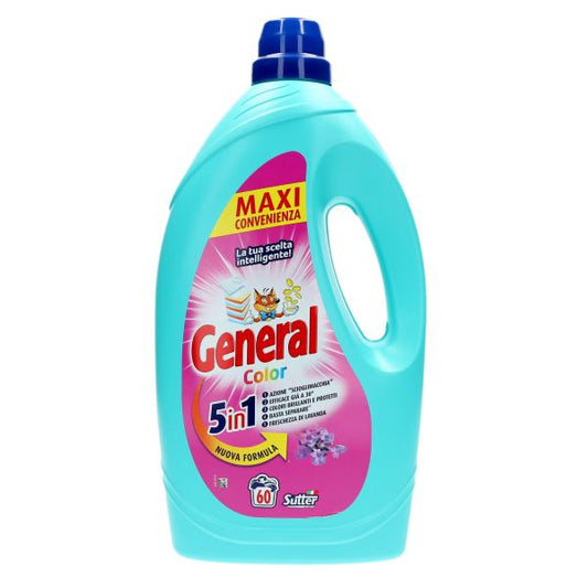 GENERAL DETERSIVO LIQUIDO LAVATRICE 60 LAVAGGI  COLOR