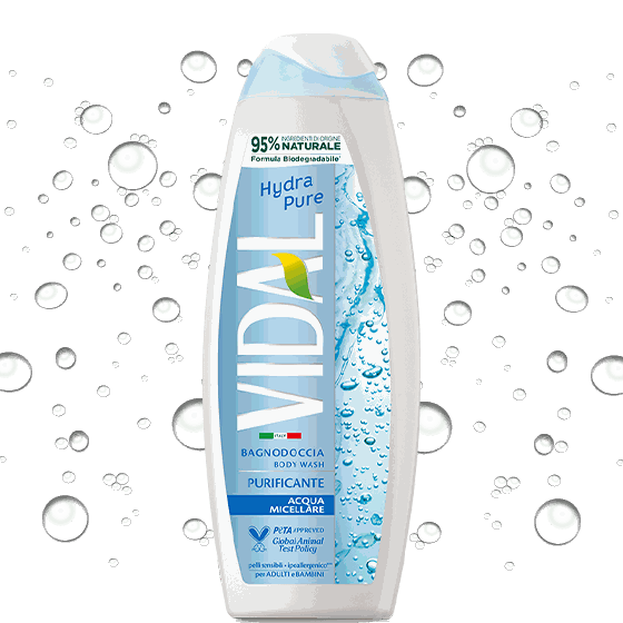 Vidal Bagnodoccia Hydra Pure 500ml bagnoschiuma VIDAL