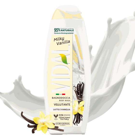 Vidal Bagnodoccia Latte e Vaniglia 500ML bagnoschiuma VIDAL