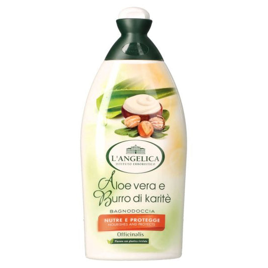 L'ANGELICA BAGNOSCHIUMA NUTRIENTE ALOE VERA E BURRO DI KARITE' 500ML