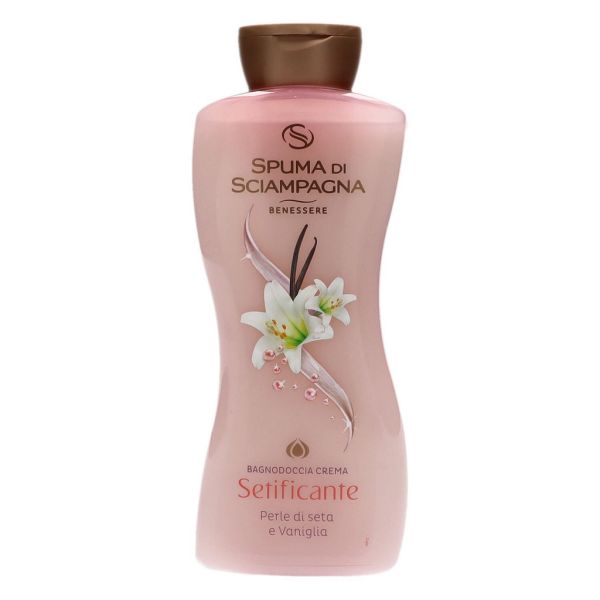 SPUMA DI SCIAMPAGNA BAGNOCREMA SETIFICANTE CON PERLA DI SETA E VANIGLIA 650 ML
