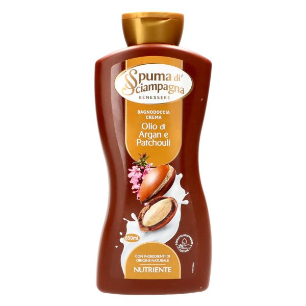 SPUMA DI SCIAMPAGNA BAGNOCREMA CON OLIO DI ARGAN E 650ML