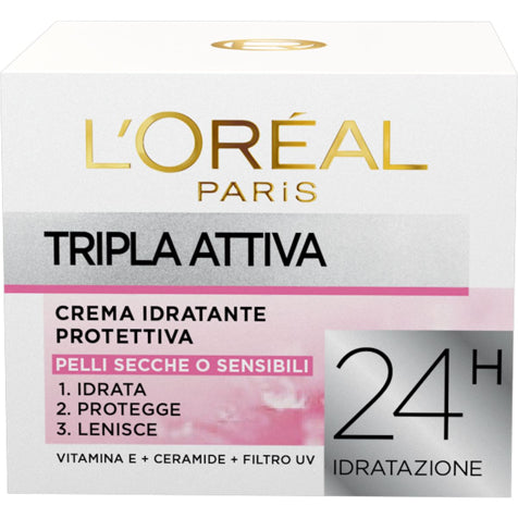 L'OREAL PARIS CREMA TRIPLA ATTIVA 50ML PELLI SECCHE E SENSIBILI