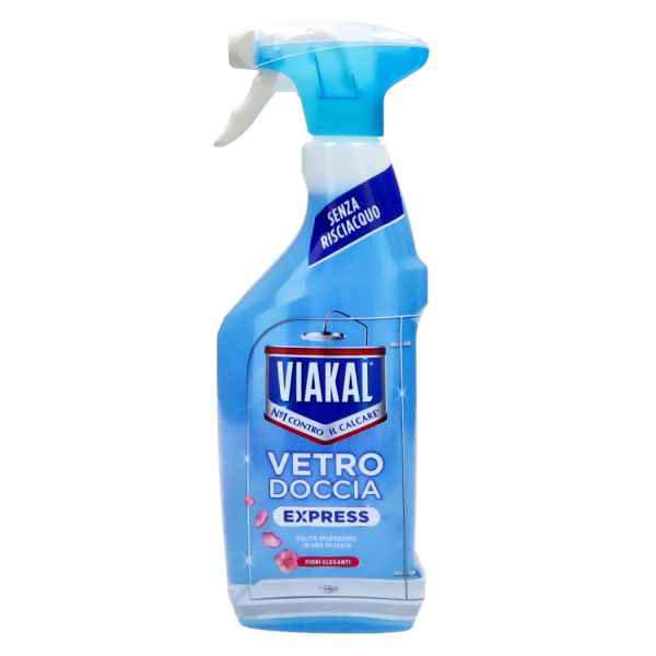Viakal Spray Vetri Doccia EXPRESS 470ML FIORI ELEGANTI Detersivo vetri VIAKAL